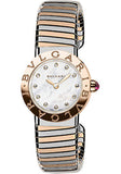 Bulgari - BVLGARI 26mm - Stainless Steel and Pink Gold - Tobogas Bracelet - Watch Brands Direct
 - 2
