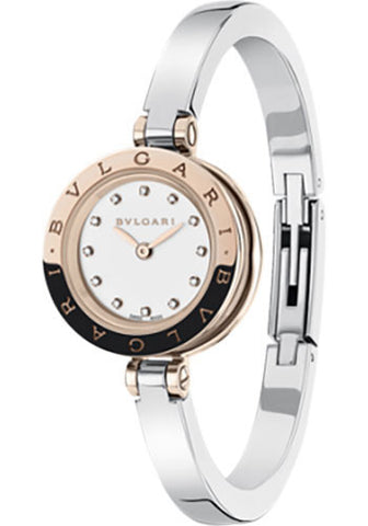 Bulgari,Bulgari - B.zero1 Quartz 23mm - Stainless Steel and Pink Gold - Medium Length Clasp - Watch Brands Direct