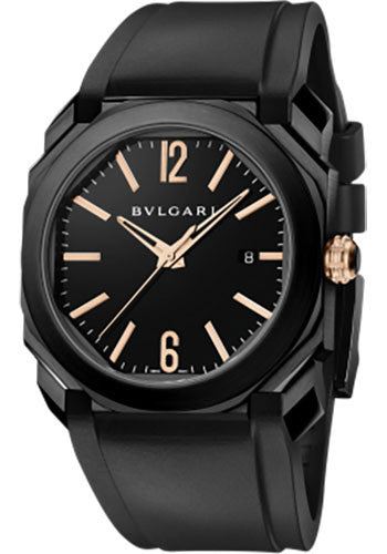 Bulgari - Octo Solotempo - Pink Gold and DLC Stainless Steel