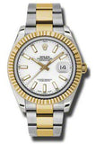 Rolex,Rolex - Datejust II 41mm - Steel and Yellow Gold - Fluted Bezel (116333) - Watch Brands Direct