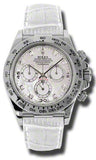 Rolex - Daytona White Gold - Leather Strap - Watch Brands Direct
 - 8