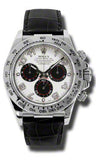 Rolex - Daytona White Gold - Leather Strap - Watch Brands Direct
 - 9