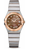 Omega,Omega - Constellation Co-Axial 27 mm - Brushed Steel and Red Gold - Watch Brands Direct