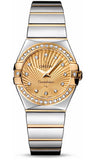 Omega,Omega - Constellation Quartz 27 mm - Polished Steel and Yellow Gold - Watch Brands Direct