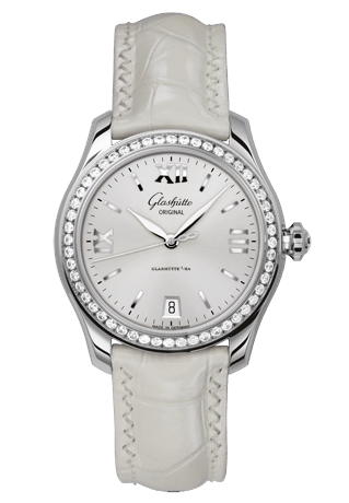 Glashutte - Lady Serenade - Stainless Steel and Diamonds - Watch Brands Direct
