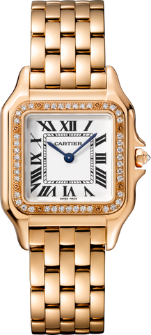 Cartier,Cartier - Panthère de Cartier - Pink Gold and Diamond Bezel - Watch Brands Direct