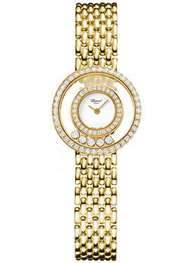 Chopard happy diamonds gold watch Clearance