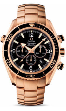 Omega,Omega - Seamaster Planet Ocean 600 M Co-Axial Chronograph 45.5 mm - Red Gold - Watch Brands Direct