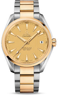 Omega,Omega - Seamaster Aqua Terra 150 M Master Co-Axial 41.5 mm - Stainless Steel and Yellow Gold - Watch Brands Direct