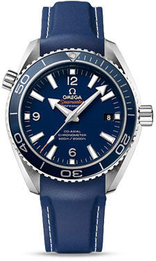 Omega,Omega - Seamaster Planet Ocean 600 M Co-Axial 42 mm - Titanium - Rubber Strap - Watch Brands Direct