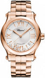 Chopard - Happy Sport Automatic - Round Medium 36mm - Rose gold - Watch Brands Direct
 - 1