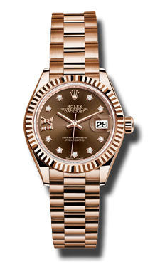 Rolex - Datejust Lady 28 Everose Gold - Fluted Bezel – Watch