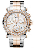 Chopard,Chopard - Happy Sport - Chrono - Stainless Steel and Rose Gold - Diamond Bezel - Watch Brands Direct
