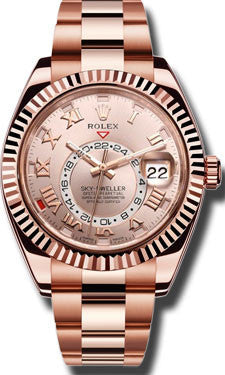 Chocolate rose gold sky dweller Clearance