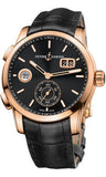 Ulysse Nardin,Ulysse Nardin - Dual Time Manufacture - Rose Gold - Leather Strap - Watch Brands Direct
