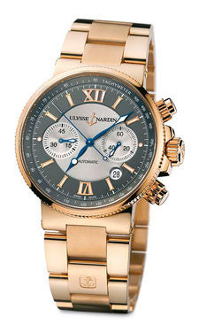 Ulysse Nardin,Ulysse Nardin - Marine Diver Chronograph 41mm - Rose Gold - Watch Brands Direct