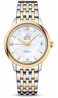 Omega,Omega - De Ville Prestige Co-Axial 32.7 mm - Steel And Yellow Gold - Watch Brands Direct