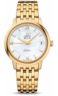 Omega,Omega - De Ville Prestige Co-Axial 32.7 mm - Yellow Gold - Watch Brands Direct