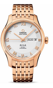 Omega,Omega - De Ville Co-Axial Annual Calendar 41 mm - Red Gold - Watch Brands Direct