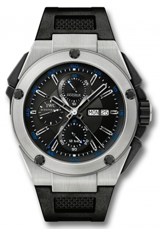 IWC Ingenieur Double Chronograph Titanium Watch Brands Direct