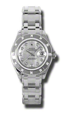 Rolex - Datejust Pearlmaster Lady White Gold - Diamond Bezel - Watch Brands Direct
 - 1