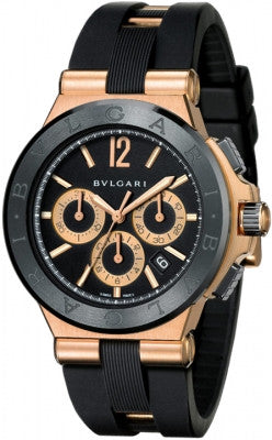 Bulgari Diagono Chronograph 42mm Rose Gold Watch Brands