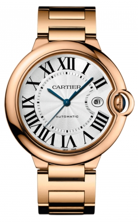 Cartier Ballon Bleu 42mm Pink Gold Watch Brands Direct