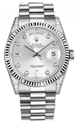 Rolex day date white face hot sale