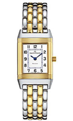 Jaeger-LeCoultre,Jaeger-LeCoultre - Reverso Classique - Lady Stainless Steel and Yellow Gold - Watch Brands Direct