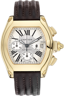 Gold cartier roadster watch Clearance