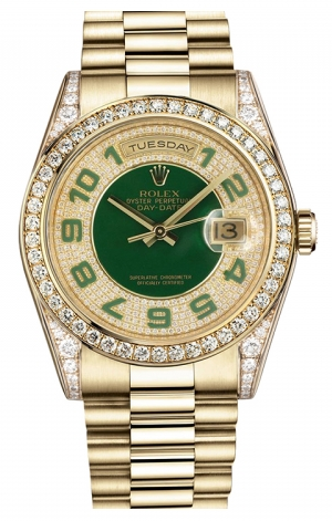 Rolex enamel green diamond Clearance