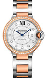 Cartier,Cartier - Ballon Bleu 36mm - Steel and Pink Gold - Watch Brands Direct