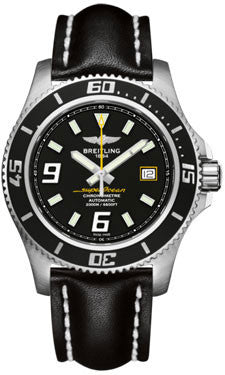 Breitling - Superocean 44 Satin Steel - Leather Strap – Watch