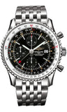 Breitling,Breitling - Navitimer World Stainless Steel - Navitimer Bracelet - Watch Brands Direct