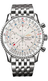 Breitling,Breitling - Navitimer World Stainless Steel - Navitimer Bracelet - Watch Brands Direct