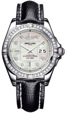 ブライトリング ギャラクティック41 Breitling - Galactic 41 Stainless Steel - Diamond Bezel - Lizard