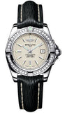 Breitling,Breitling - Galactic 32 Stainless Steel - Diamond Bezel - Sahara Strap - Watch Brands Direct