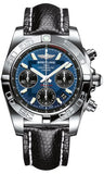 Breitling,Breitling - Chronomat 41 Steel Polished Bezel - Lizard Strap - Watch Brands Direct