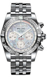Breitling,Breitling - Chronomat 41 Steel Diamond Bezel - Pilot Bracelet - Watch Brands Direct