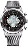 Breitling,Breitling - Transocean Chronograph Unitime Stainless Steel - Bracelet - Watch Brands Direct