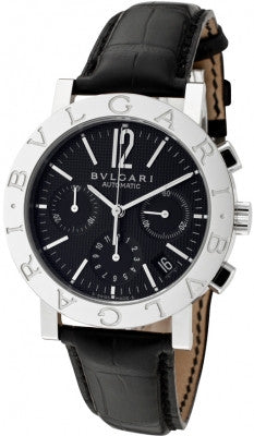 BVLGARI ブラック アナログ腕時計 Bulgari - BVLGARI Chronograph 38mm - Stainless Steel – Watch