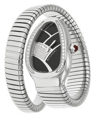 Bulgari - Serpenti - Stainless Steel and Diamonds - One Tail - Watch Brands Direct
