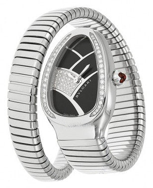 Bulgari - Serpenti - Stainless Steel and Diamonds - One Tail - Watch Brands Direct
