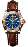 Breitling,Breitling - Galactic 32 Steel-Rose Gold - Croco Strap - Watch Brands Direct