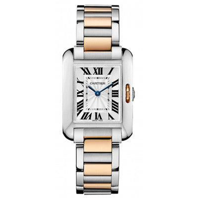 Cartier - Tank Anglaise - Stainless Steel and Pink Gold – Watch Brands  Direct - Luxury Watches at the Largest Discounts