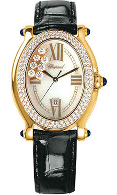 Chopard - Happy Sport - Oval - 7 Floating Diamonds - Watch Brands Direct