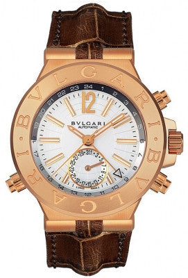 Bulgari,Bulgari - Diagono Automatic GMT 40mm - Rose Gold - Watch Brands Direct