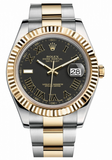 Rolex,Rolex - Datejust II 41mm - Steel and Yellow Gold - Fluted Bezel (116333) - Watch Brands Direct