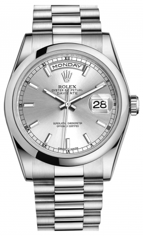 Day Date President Platinum Domed Bezel President