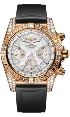 Breitling Chronomat 44 Rose Gold Diamond Case Watch Brands Direct Luxury Watches at the Largest Discounts